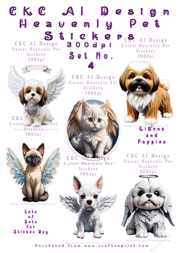 Heavenly Pets Stickers - No 4