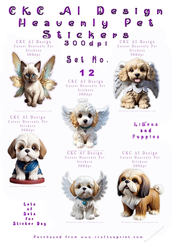 Heavenly Pets Stickers - No 12