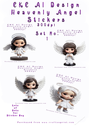 Heavenly Angel Stickers - No 1