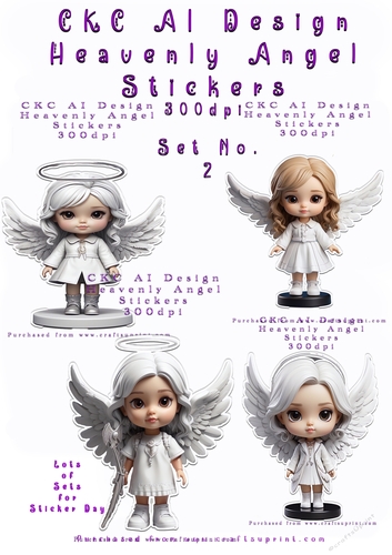 Heavenly Angel Stickers - No 2