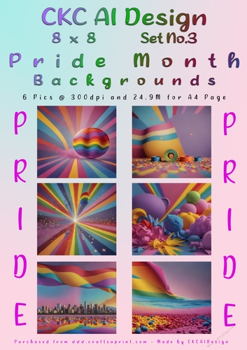 Pride Month Backgrounds 8x8 300dpi
