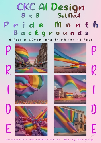 Pride Month Backgrounds 8x8 300dpi