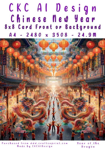 Chinese New Year 8x8 Card Front