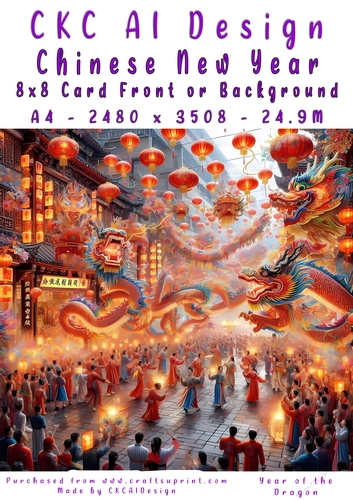 Chinese New Year 8x8 Card Front
