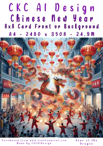 Chinese New Year 8x8 Card Front