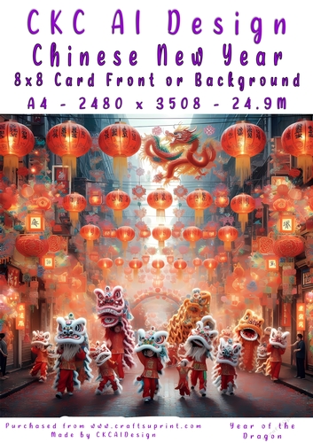 Chinese New Year 8x8 Card Front