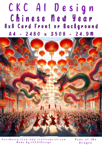 Chinese New Year 8x8 Card Front