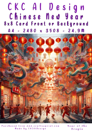 Chinese New Year 8x8 Card Front