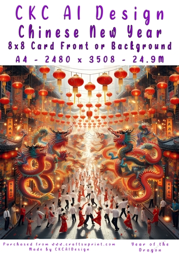 Chinese New Year 8x8 Card Front