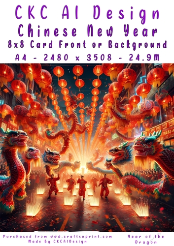 Chinese New Year 8x8 Card Front