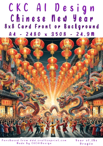 Chinese New Year 8x8 Card Front