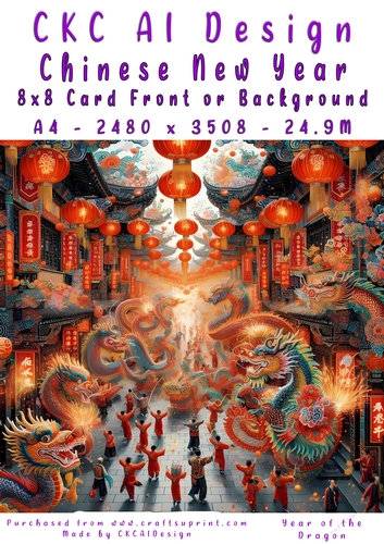 Chinese New Year 8x8 Card Front