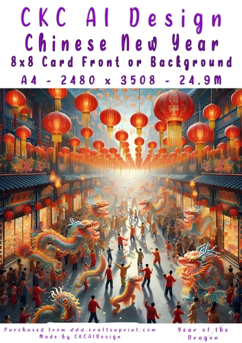 Chinese New Year 8x8 Card Front