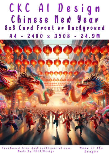 Chinese New Year 8x8 Card Front