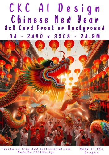 Chinese New Year 8x8 Card Front
