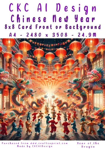 Chinese New Year 8x8 Card Front