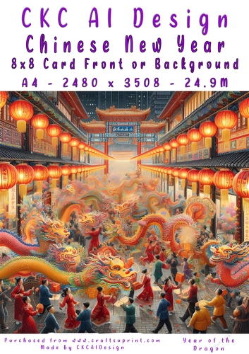 Chinese New Year 8x8 Card Front