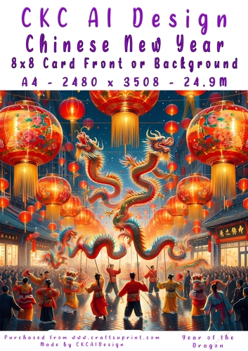 Chinese New Year 8x8 Card Front