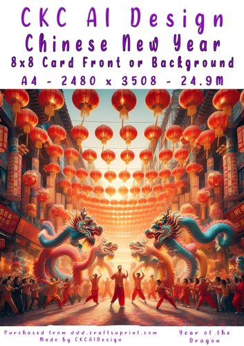 Chinese New Year 8x8 Card Front