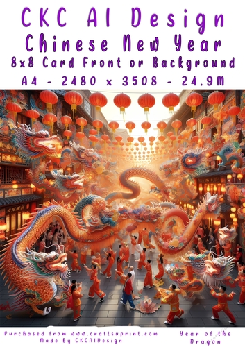 Chinese New Year 8x8 Card Front