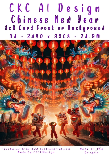 Chinese New Year 8x8 Card Front