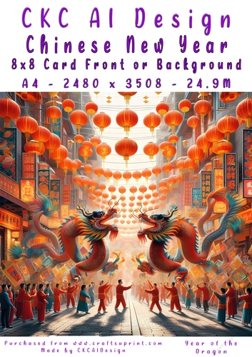 Chinese New Year 8x8 Card Front