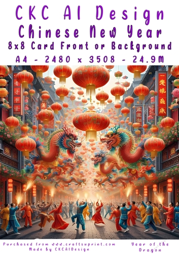 Chinese New Year 8x8 Card Front