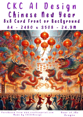 Chinese New Year 8x8 Card Front