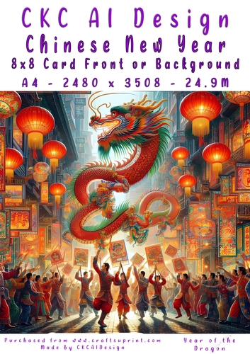 Chinese New Year 8x8 Card Front