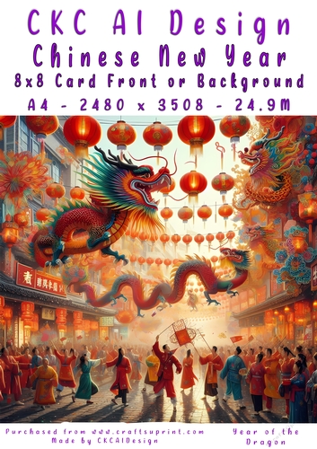 Chinese New Year 8x8 Card Front