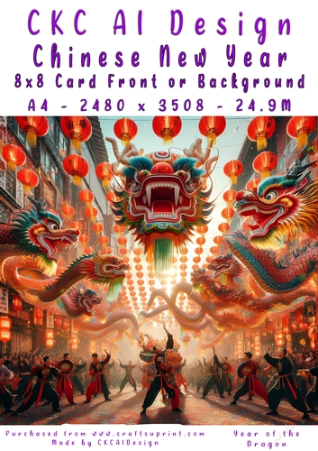 Chinese New Year 8x8 Card Front