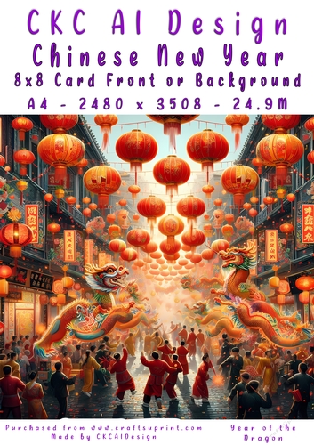 Chinese New Year 8x8 Card Front