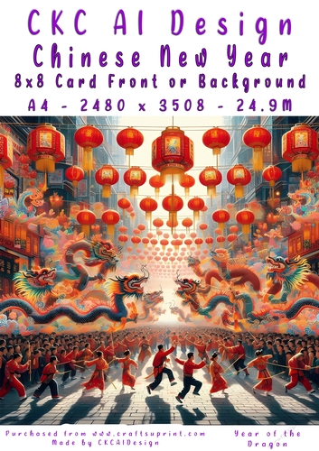 Chinese New Year 8x8 Card Front