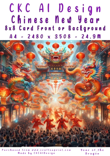 Chinese New Year 8x8 Card Front