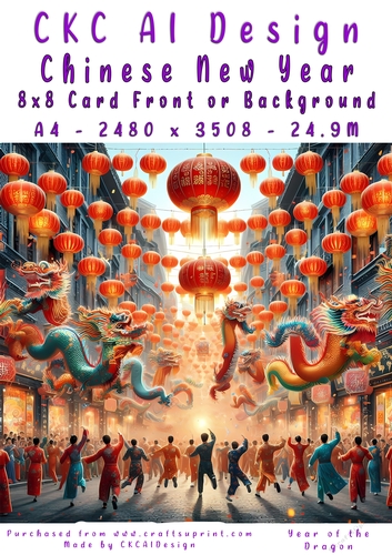 Chinese New Year 8x8 Card Front
