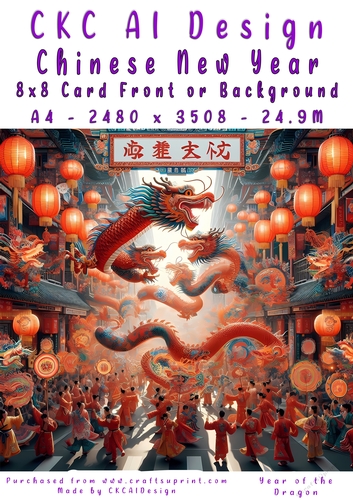 Chinese New Year 8x8 Card Front