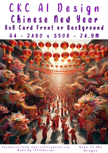 Chinese New Year 8x8 Card Front