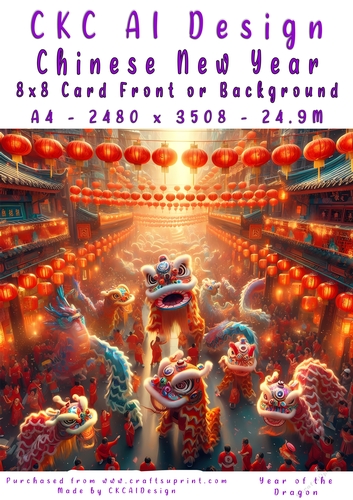 Chinese New Year 8x8 Card Front