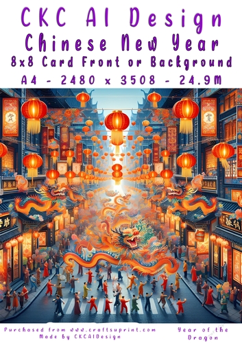 Chinese New Year 8x8 Card Front