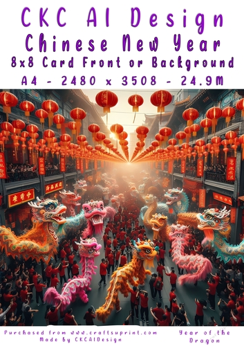 Chinese New Year 8x8 Card Front