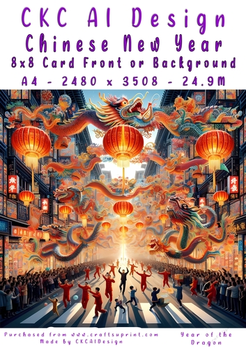 Chinese New Year 8x8 Card Front