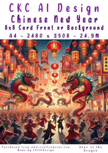 Chinese New Year 8x8 Card Front