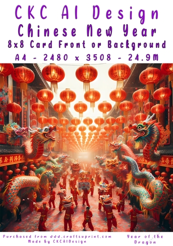 Chinese New Year 8x8 Card Front