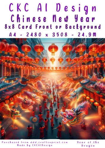 Chinese New Year 8x8 Card Front