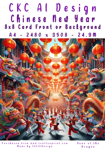 Chinese New Year 8x8 Card Front