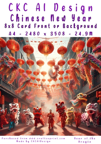 Chinese New Year 8x8 Card Front