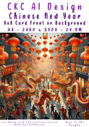 Chinese New Year 8x8 Card Front