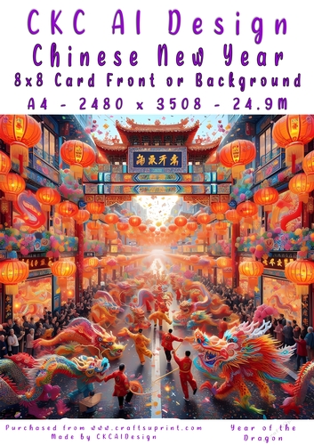 Chinese New Year 8x8 Card Front