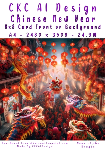 Chinese New Year 8x8 Card Front