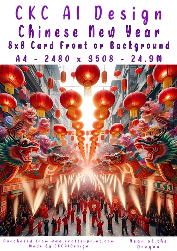 Chinese New Year 8x8 Card Front